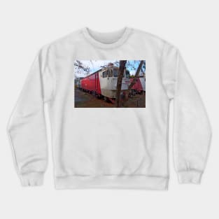 Disused loco, Romania Crewneck Sweatshirt